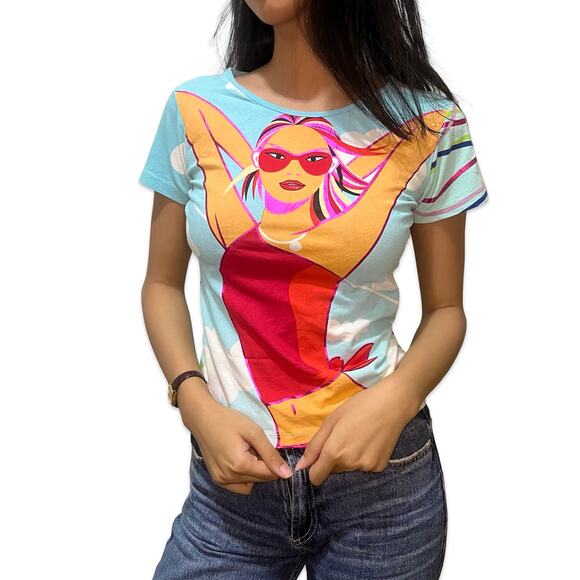 Custo Barcelona Tops - Custo Barcelona Y2K Beach Girl Top